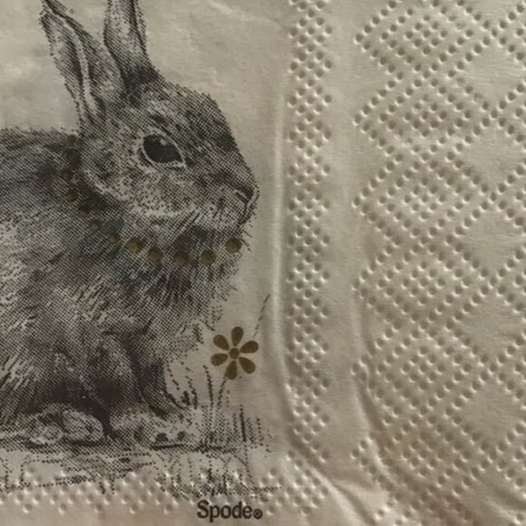SPODE MEADOW LANE BUNNY NAPKINS NWT - Picture 7 of 7